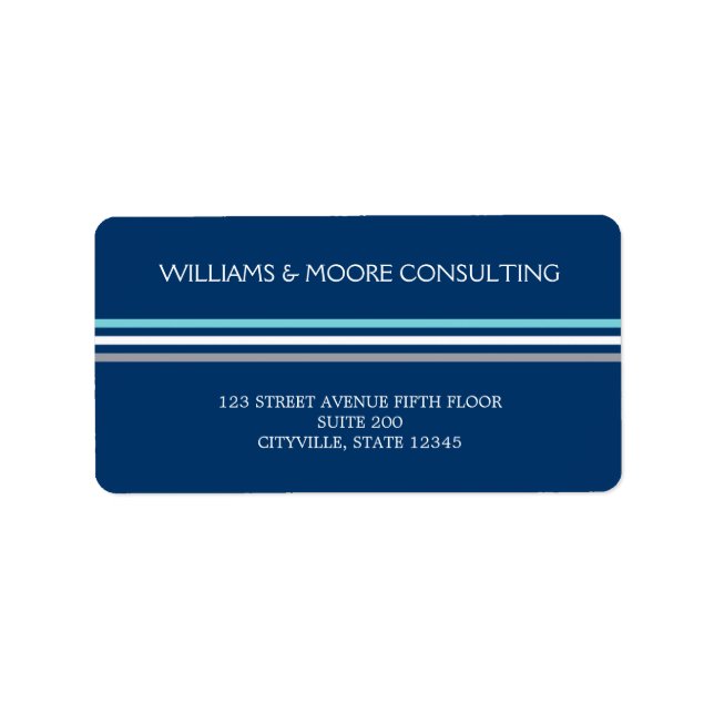 Chic Stripes Address Label (Front)