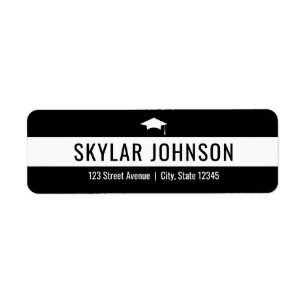Chic Stripes EDITABLE COLOR Graduation Address