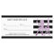 Chic Stripes Purple Girl Salon Gift Certificate