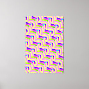 chic stylish contemporary chevrons canvas print