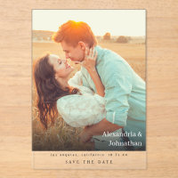 Chic Stylish Mod Photo Save the Date