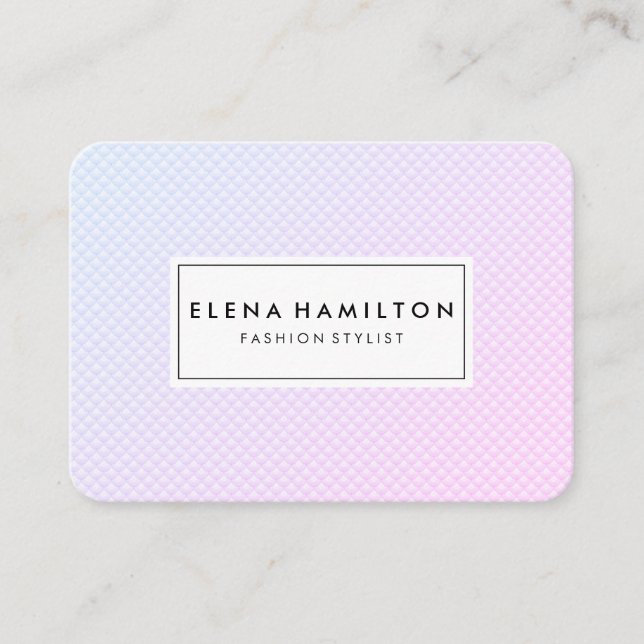 Chic Subtle Scale Pattern Business Card (Front)
