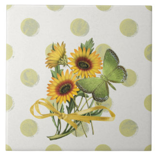 Chic Sunflower Country design Tile