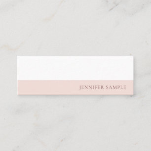 Chic Template Modern Minimalist Personalised Trend Mini Business Card