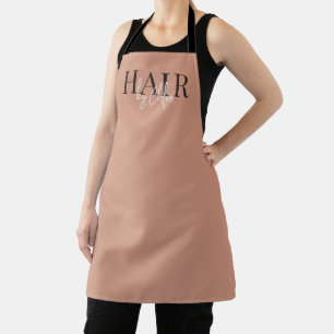 Chic Terracotta Earth Boho Hair Stylist Custom Apron