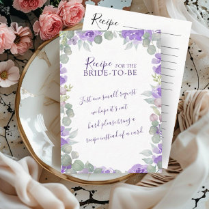 Chic Terracotta Floral Bridal Shower Enclosure Car Card