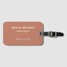 Chic Terracotta Wife of the Party