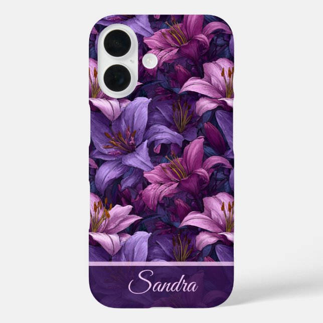 Chic Thank You Gift Lilies Custom Case-Mate iPhone Case (Back)