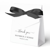 Chic Thank You Tent Boxes for Weddings and Events