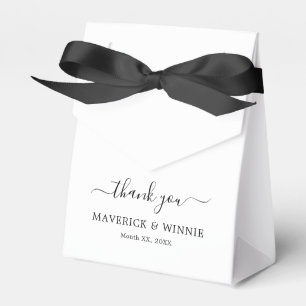 Chic Thank You Tent Boxes for Weddings and Events