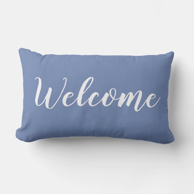 CHIC THROW PILLOW_"Welcome" Lumbar Cushion (Front)