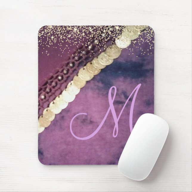 Chic Tie Dye Monogram Gypsy Scarf        Mouse Pad (With Mouse)