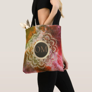 Chic Tie Dye OM Mandala  Tote Bag