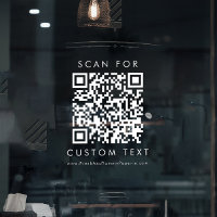 Chic Transparent Business Custom QR Code