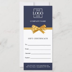 Chic Trendy Business Personalized Gift Certificate