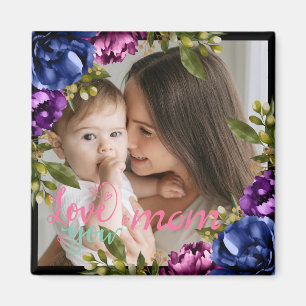 Chic Tropical Boho Floral Mother's Day Gift Magnet