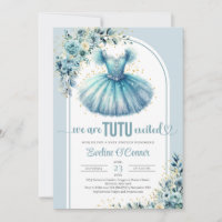 Chic turquoise tutu dress floral gold sparkles