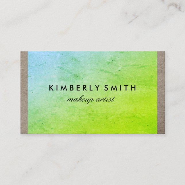 Chic Two Tone Texture Business Card (Front)