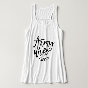 Chic Typography - Army Wife Singlet