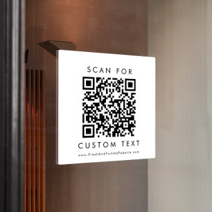 Chic Typography Business Custom QR Code