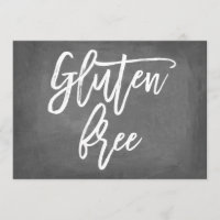 Chic Typography Chalkboard Gluten Free Print
