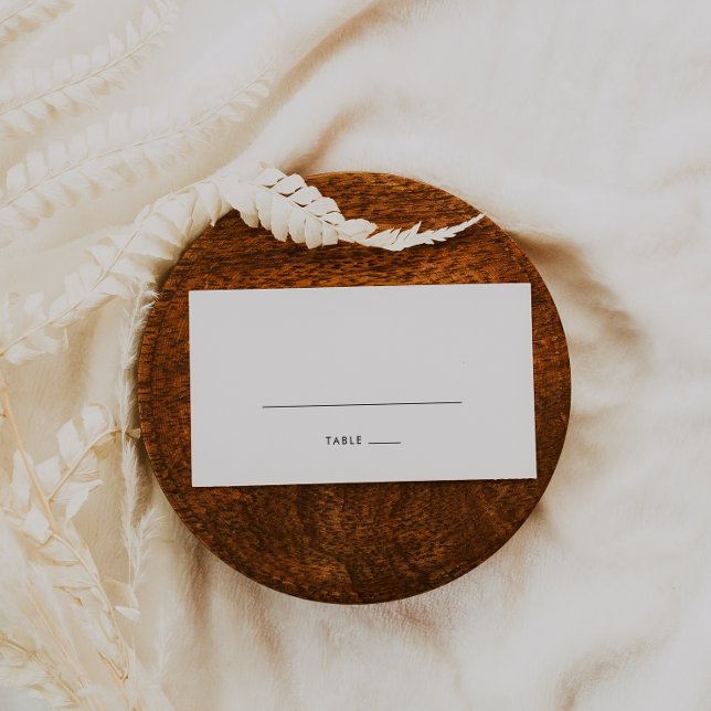 Chic Typography Flat Wedding Place Card (Creator Uploaded)
