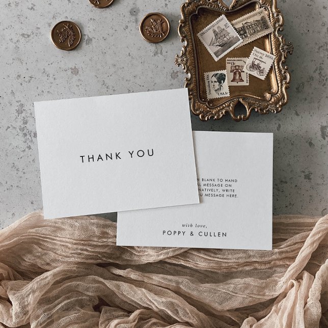 Chic Typography Thank You Card (Creator Uploaded)