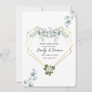 chic unique Modern Elegant minimalist  Save The Date