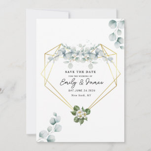 chic unique Modern Elegant minimalist  Save The Date