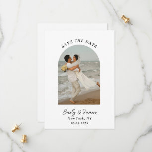 Chic unique Modern Elegant minimalist Save The Date