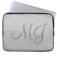 Chic Unique Monogram Grey Classical
