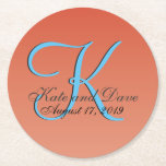 Chic Unique Red Orange Round Paper Coaster<br><div class="desc">Chic unique is fantastic,  fanciful,  capricious,  impulsive,  whimsical,  quirky and a trifle idiosyncratic.  All images and artwork © Jesterful.</div>