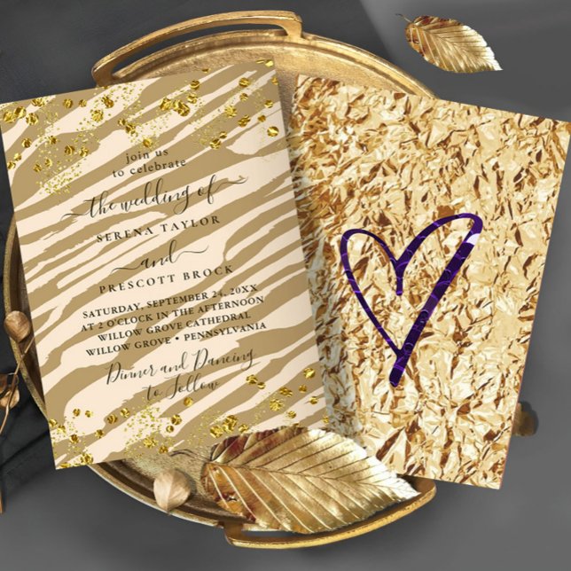 Chic Unique Wild Wedding Invitation (Creator Uploaded)