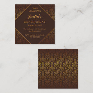 Chic Vintage Birthday Enclosure Card