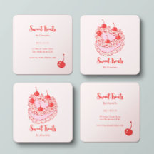 Chic Vintage Heart Cake Bakery Chef