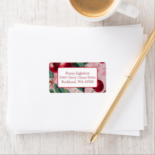 Chic Vintage Pink 'Cherry Pop' Label