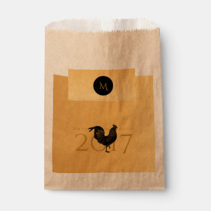 Chic Vintage Rooster Chinese New Year 2017 Favour  Favour Bags