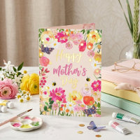 Chic Watercolor Floral Garden Photo Mother's Day