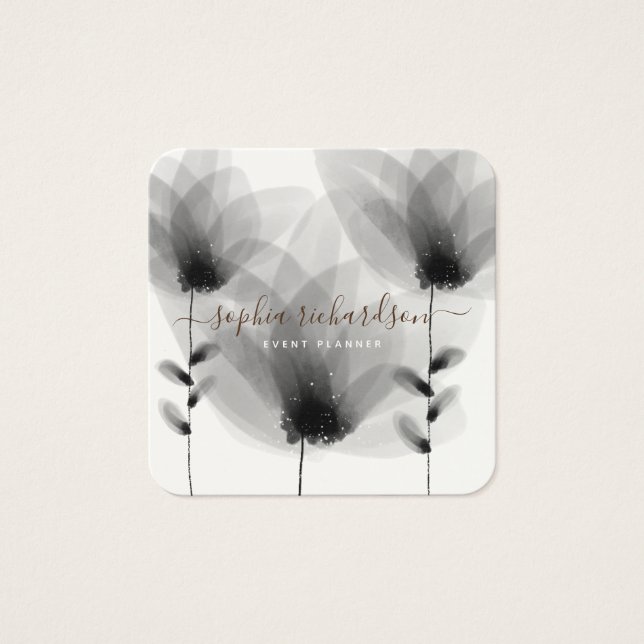 Chic Watercolor Floral Signature Typography (Front)