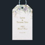 Chic Watercolor Greenery Wedding Bridal Shower Gift Tags<br><div class="desc">Watercolor Greenery Wedding Bridal Shower Gift Tags</div>