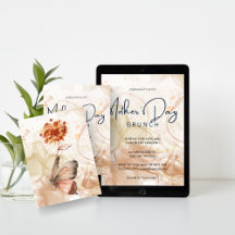 Chic Watercolor Mother’s Day Brunch Invitation