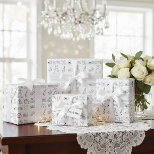 Chic Wedding Day Gift Wrap