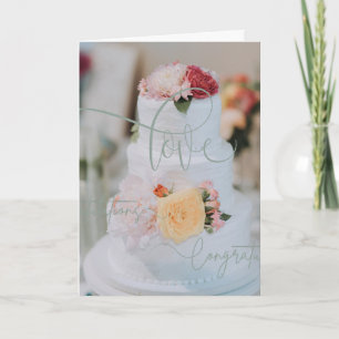 Chic Wedding Lifestyle Folded Greeting Card