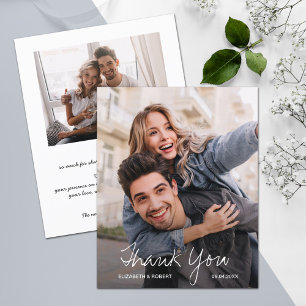 Chic Wedding Photo Thank You  Flyer