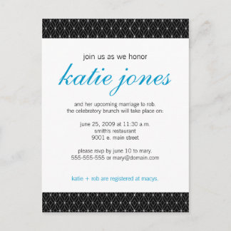 Chic Wedding Shower Invitation