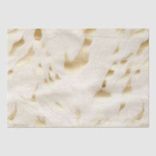 Chic Western Gold White Cream Cowhide Tissue Paper