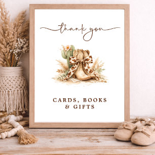 Chic Western Little Baby Shower Books For Baby Poster