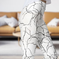 Chic White and Black Fracture Pattern