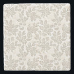 Chic White Cream Floral Wedding Stone Coaster<br><div class="desc">Chic White Cream Floral Wedding</div>