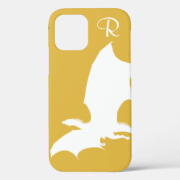 Chic White Dragon Monogram Case-Mate iPhone Case